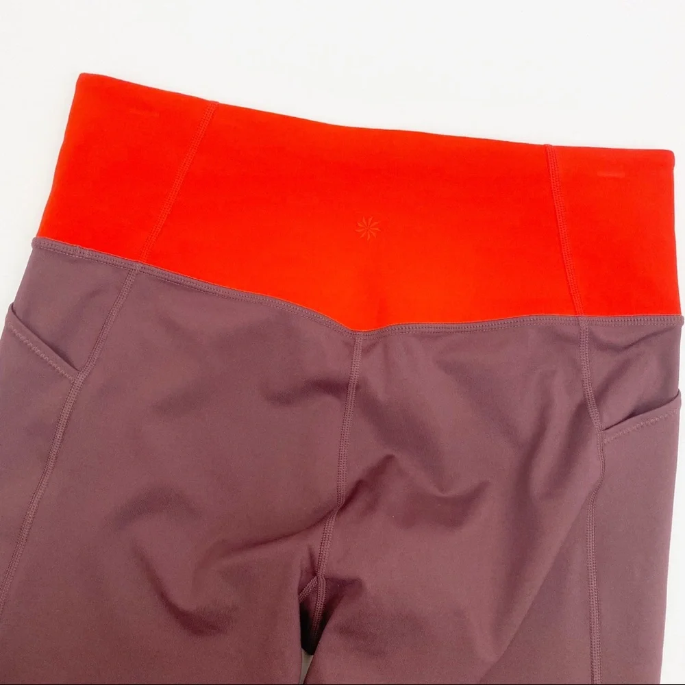 Athleta Tenacity 7/8 Tight Leggings Powerlift High Rise: Antique Burgundy